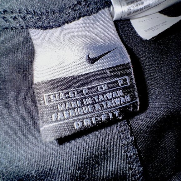 NIKE Dri-Fit Straight Wide Leg Mid Rise Yoga Stretch Pants Black 224172 Size S - Picture 6 of 7